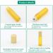 Rowiz 10 ml Rolling Bottles for Essential Oils - Spout-Proof Sample Bottles for Aromatherapy Perfumes & Lip Balm - 10 Pack - Yellow - Buy Online on GoSupps.com