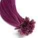 Violet Bonding Extensions - 100% Remy Real Hair 0.5g 50cm U-Tip Keratin Bonded Hair Extensions in Color #710 - Buy Online on GoSupps.com