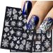 Nail Art Decorations Charms Flower Year Design Winter Nail Sticker 5D Embossed Snowflakes Christmas(5D-02) - Buy Online on GoSupps.com