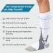 360 RELIEF Copper Compression Socks - Men & Women | Graduated Fit for Running, Nurses, Pregnancy | Shin Splint Support | XXL White - Buy Online on GoSupps.com
