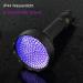 128 LEDs UV Flashlight with Protective Glasses - 395nm UV Light for Detecting Scorpions Pet Urine & Counterfeit Money - Buy Online on GoSupps.com
