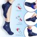 IceHOF Cooling Socks with 4 Gel Packs - Cold Therapy for Feet & Toes - Ideal for Chemotherapy & Rheumatism - Unisex Size L Blue - Buy Online on GoSupps.com