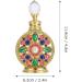 LEUYA Vintage Perfume Dropper Bottles - 12ml Diamond Crystal Portable Refillable Glass Bottle for Perfume & Essential Oils | Ideal Travel Accessory - Buy Online on GoSupps.com