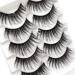 Icycheer Mixed 3D Artificial Eyelashes Natural Long Thick Cross & Fluffy Dramatic Doll Lashes for Cosplay | 5 Pairs - Buy Online on GoSupps.com