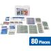 80 Piece Travel First Aid Kit - Compact Plastic Case for On-the-Go Safety - Buy Online on GoSupps.com