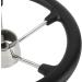 NovelBee 13-1/2 Stainless Steel 5 Spoke Boat Marine Steering Wheel with Black PU Foam and Knob - Buy Online on GoSupps.com