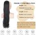 Aikaa Long Braid Ponytail Hair Extension - 65cm Natural Wavy Synthetic Ponytail for Women - Black (1B) - Perfect for Effortless Style - Buy Online on GoSupps.com