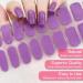 CBOIC 22-Piece Halved Gel Nail Films - UV Hardening Self-Adhesive Nail Stickers for Salon Quality Purple Fingernail Decoration for Women & Girls - Buy Online on GoSupps.com