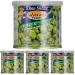 Khao Shong peanuts with Wasabi crisp peanuts in the sharp dough coat crispy snack for on the go medium sharpness 1 x 140 g can (pack with 4) peanuts with wasabi 140 g (4 Pack)