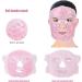 Hot Cold Compress Facial Gel Mask Reusable Washable Gel Beads Face Mask for Dark Circles and Puffiness Skin Friendly Cooling Gel Face Mask with Elastic Band Design (Pink) - Buy Online on GoSupps.com