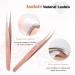 LANKIZ Eyelash Extension Tweezers Set - 5 Piece Stainless Steel Lash Tools for Volume Lash Extensions in Rose Gold - Buy Online on GoSupps.com