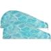 Teal Waves Hair Towel 2 Pack | Super Absorbent Quick Dry Hair Turbans for Women & Girls - Buy Online on GoSupps.com