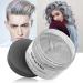 Silver Gray Hair Wax Pomades 4.23 oz - Natural Hair Coloring Wax Material Disposable Hair Styling Clays Ash for Cosplay Party (Silver Gray) 4.23 Ounce (Pack of 1) #04 Silver Gray