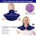 REVIX Weighted Microwave Heating Pad for Neck and Shoulders - Hot Herbal Aromatherapy Wrap for Back Pain Relief, Microwavable Moist Heat Neck Warmer - Navy - Buy Online on GoSupps.com