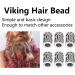 Beard Hair Beads 24Pcs Viking Hair Bead Alloy Vintage Dreadlock Beads Men Beard Tubes Hair Decoration Necklace Bracelet Jewelry DIY Braiding Jewelry Making Beads - Buy Online on GoSupps.com