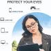 Buy Cyxus Blue Light Blocking Glasses for Men & Women | UV400 Anti Eyestrain Rectangle TR90 Frame | Perfect for Computer & Gaming | Matte Black 03 - Buy Online on GoSupps.com