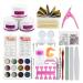 Nail Art Set Professional Acrylic Glitter Powder Liquid Brush Rhinestone Clipper Manicure Nail Art Kit DIY Nail Art Accessories Tool