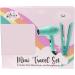 Aria Beauty Mini Travel Set Hair Dryer and Straightener Teal Dual Voltage Compact Includes concentrator and diffuser for blowdryer - Buy Online on GoSupps.com
