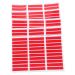 Ipetboom 5 Sheets Clear Tape Nail Display Stand Strip Tape Double Sided Clear Double Sided Tape Nail Art Tape Labels Press on Nail Sticky Tabs Display Board Plastic Red Acrylic