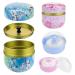 GZkedu 2 Pack Baby Powder Compact 2 Pack Powder Case with Powder Puff for Body Powder Home Travel Powder Case for Baby and Mom