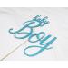 zxyxka Blue Glitter Sweet Baby Boy Cake Topper - Oh Baby Cake Topper Oh Baby Shower Gender Reveal Rustic Baby Shower Decor - Buy Online on GoSupps.com