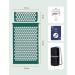 Lifegoods Acupressure Mat with Pillow - Battery-Powered Massage & Acupuncture Mat for Back Pain Relief - Green & White - Buy Online on GoSupps.com