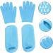 POPETPOP Hydrating Gloves Dry feet Gel Socks Cracked feet Gel Socks Moisturizing Toe Socks Toeless Gel Socks Cracked Heels Gel Socks Gel Heel Sleeves Miss Silicone Socks moisturize - Buy Online on GoSupps.com
