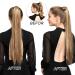 Yamel Ponytail Extension Dark Brown Long Straight 28 Inch Wrap Around Fake Ponytail Synthetic Hair Extensions Clip in Ponytail Hairpiece for Women Dark Brown 28 Inch (Pack of 1) - Buy Online on GoSupps.com