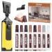 Laminate Floor Repair Kit with Heat Pen 11 Color Wood Vinyl Floor Furniture Repair Kit Linoleum Lvp Repair Hard Wax Touch Up Marker Cover Scratches Stains Cracks Holes for Door Cabinet Table. 11 Colors