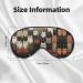 SSIMOO Cat Print Ultra-Soft Eye Mask - Light-Blocking Comfort for Restful Sleep - International Shipping Available - Buy Online on GoSupps.com