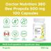 Dr. Nutrition 360 - Bee Propolis 500 mg 100 Capsules - 100% Natural Non-GMO Hypoallergenic - Buy Online on GoSupps.com