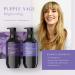 Theorie Purple Sage Brightening Conditioner for Blonde & Silver Hair - Eliminate Brassiness & Yellows | Argan Marula Grape Seed Oil - 400mL - Buy Online on GoSupps.com