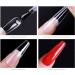 Nail Art Nail Piece Medium and Long Full Set of Transparent Pressure Nail Soaked Soft Gel Nail Tip Extension Professional Acrylic Fake Nails (shuidi) - Buy Online on GoSupps.com
