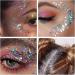  Dreamil 12 Colors Fluorescent Glitter Face Eye Hair Nail Body Glitter Gel Luminous Glitter for Festival Carnival Christmas Halloween (With 2 Makeup Sticks - Buy Online on GoSupps.com