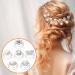 UHOMENY 40 Pieces Brides Spiral Hair Pins Silver Pearl Hair Pins Crystal Rhinestones Swirl Hair Pins Hair Pins for Bridal Wedding Hair Accessories with Box for Women Girls Wedding Bridal Party - Buy Online on GoSupps.com