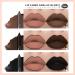 NewBang 3 Colors Dark Black Lipstick and Lipliner Matte Liquid Lipstick Set - Waterproof Longlasting Lip Makeup for Halloween & Christmas (6 pcs) - Buy Online on GoSupps.com