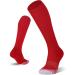 FITRELL Over-the-Calf Knee High Baseball Soccer Softball Socks (2 Pack) - Red - Medium - Buy Online on GoSupps.com