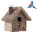 Wooden Wood Bird Nesting Box House Wooden Hanging Nest Box Bird Nesting Box Wooden Birdhouse for Outside Garden Patio Decorative Nest Box Bird Houses for Small Bird 3.9x3.5x5.9inch