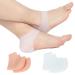 Gel Heel Protectors Pads Silicone Heel Cups Cushion for Heel Pain Relief  Feet Pressure Sores Heel Spur Dry Cracked Achilles Tendinitis Blisters Prevention(2Pair) 2 pairs (4 pcs)