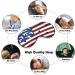 American Flag Guns & Bullet Holes Sleep Mask - Adjustable Strap, Light Blocking Eye Cover for Men and Women | Ideal for Travel, Night Time and Naps - Buy Online on GoSupps.com