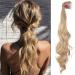 Traziewell Blonde Hair Piece Ponytail Extension for Women Long Curly Wavy Hair Extensions Synthetic Hair Extension for Daily Use Hairpieces 0708 FH000708 One Size - Buy Online on GoSupps.com