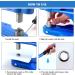 POWLAB Eyelet Hole Punch Kit - Heavy Duty Grommet Tool Set with 3 Setting Dies, 3 Punching Dies, and 3000Pcs Silver & Golden Grommets - 6/10/12mm - Buy Online on GoSupps.com