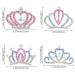 8 PCS Mini Crystal Rhinestone Princess Crown Hair Comb Set for Girls - Perfect Birthday Party Hair Decoration - Buy Online on GoSupps.com