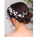 Deniferymakeup Silver Bridal Hair Piece Pearl Hair Vine Wedding Floral Hair Piece Women Leaf and Flower Headband Rhinestones Wedding Hair Accessories - Buy Online on GoSupps.com