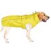 Waterproof Dog Raincoat with Reflective Strip, Adjustable Breathable Rain Coat Jacket with Leash Hole for Pets (Medium, Yellow) Medium Yellow