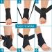 Seektop Ankle Support Brace - Adjustable Compression Sleeve for Sprains, Achilles Tendonitis & Plantar Fasciitis - Breathable Wrap for Pain Relief - Medium Size - Buy Online on GoSupps.com