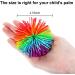 5-Piece Rainbow Monkey Stringy Balls - Soft Bouncy Sensory Fidget Stress Balls with Storage Bag - Multi-Colored Fun for All Ages - Buy Online on GoSupps.com
