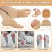 Toe Pads & Gel Heel Socks Set Comfortable Foot Protectors for Day & Night Support | Breathable Cushion Sleeves for Big & Little Toes - Buy Online on GoSupps.com