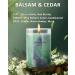 IZIDDO Balsam & Cedar Aromatherapy Candle - 15oz Handcrafted Natural Candle | Long Lasting 90 Hour Burn | Perfect Gift for Home & Special Occasions - Buy Online on GoSupps.com