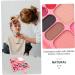 MUSISALY 33 Makeup Palette Beginner Eyeshadow Pallet Eye Makeup Metallic Eyeshadow Girl Cosmetic Leather Rosy - Buy Online on GoSupps.com